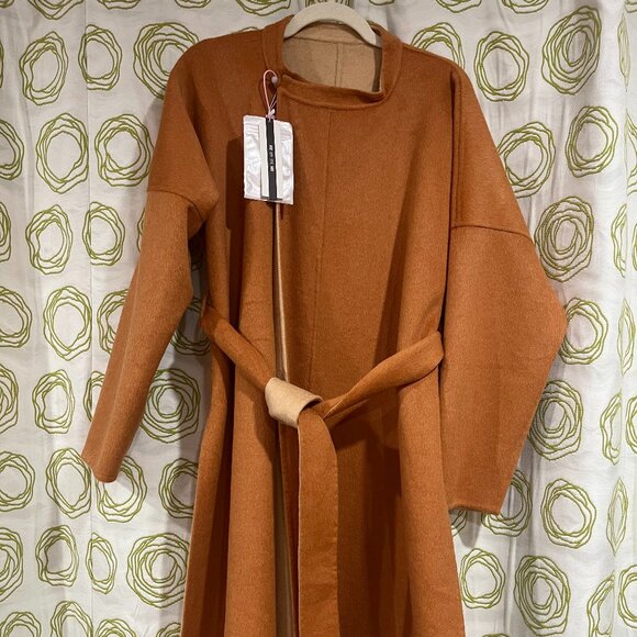 Chinese hanfu double sided wool Tang dynasty yuanlingpao coat - Picture 3 of 4